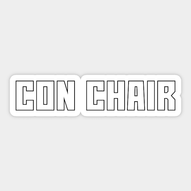 Con Chair Sticker by DuskEyesDesigns